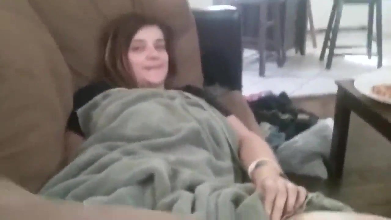 Siblings masturbate on the couch while dad is in the room watch online image